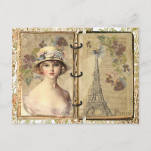 Cartão Postal Vintage Paris
