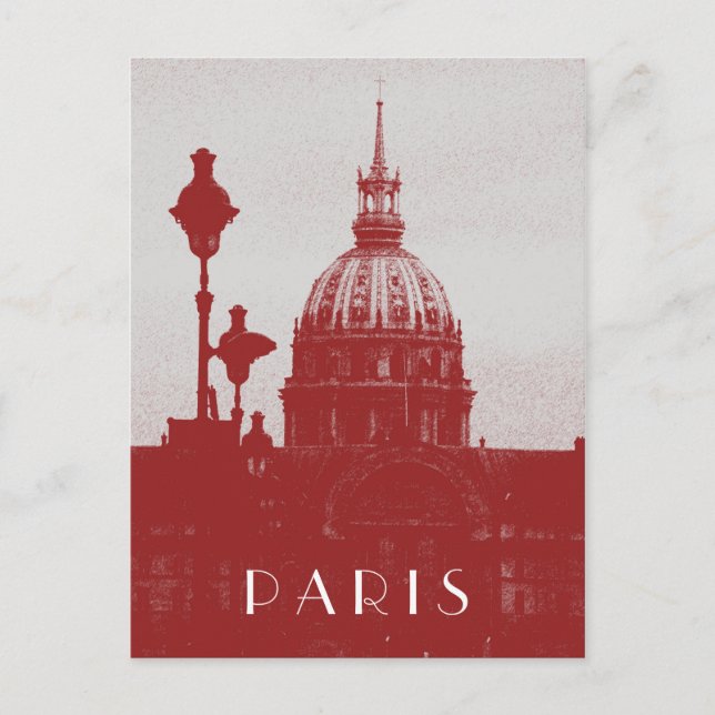 Cartão Postal Vintage Paris (Frente)