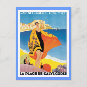 Cartão Postal Vintage Paris Lyon Mediterrâneo