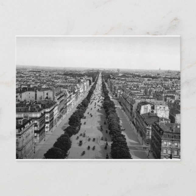 Cartão Postal Vintage Paris panorama c1905 (Frente)