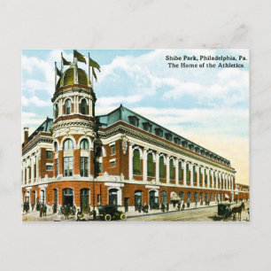 Cartão Postal Vintage Philly Baseball Shibe Park