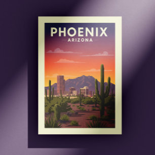 Cartão Postal Vintage Phoenix Arizona