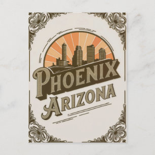 Cartão Postal Vintage Phoenix Arizona