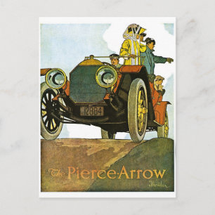 Cartão Postal Vintage Pierce-Arrow Advertisement