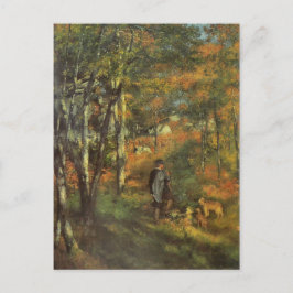 Cartão Postal Vintage Pierre Auguste Renoir Hunting nas Fores