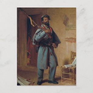 Cartão Postal Vintage pintando um pouco de história da guerra: 