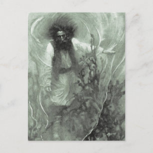 Cartão Postal Vintage Pirates, Capitão Goldsack por Howard Pyle