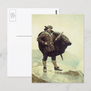 Cartão Postal Vintage Pirates, Captain Bill Bones by NC Wyeth