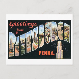Cartão postal Vintage Pittsburgh