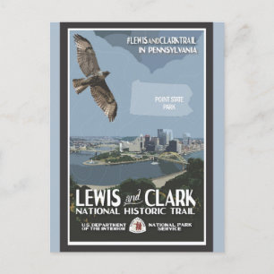 Cartão Postal Vintage Pittsburgh Parque Nacional da Pensilvânia