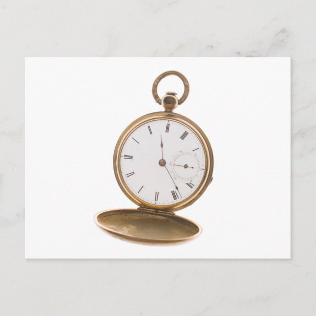 Cartão Postal Vintage Pocket Watch (Frente)