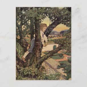 Cartão Postal Vintage Poem, Terra Estrangeira por Jessie Willcox