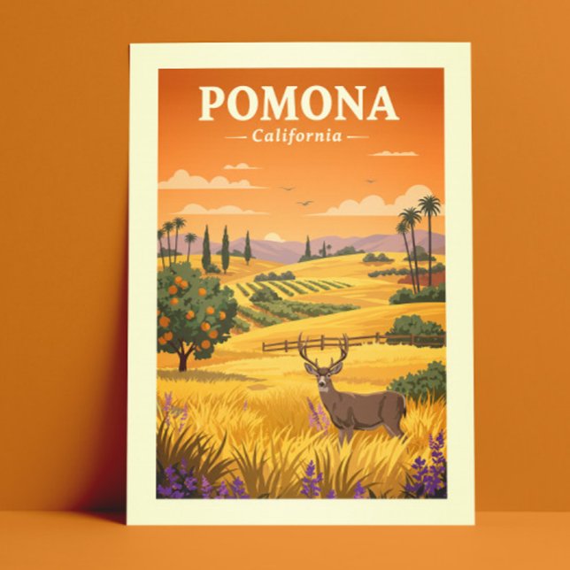 Cartão Postal Vintage Pomona California (Criador carregado)