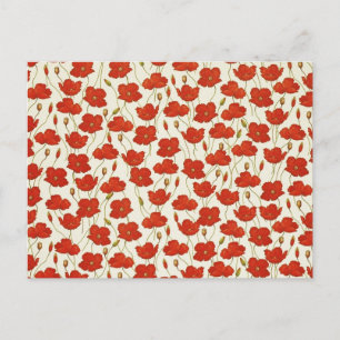 Cartão Postal Vintage Poppies