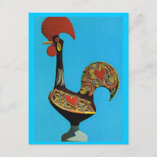 Cartão Postal Vintage Portugal, Cockerel de Barcelos