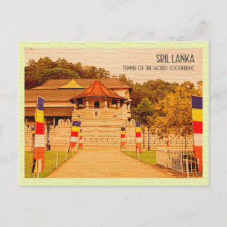 Cartão Postal Vintage Postcard Sacred Tooth Relic Sri Lanka