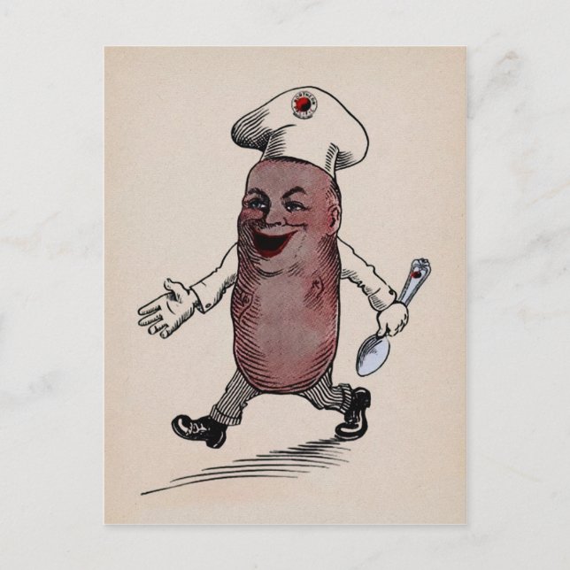 Cartão postal Vintage Potato (Frente)