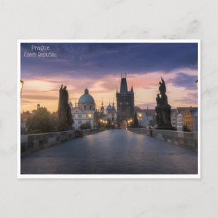 Cartão Postal vintage praga República Checa République tchèque