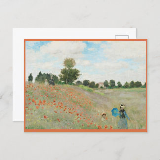 Cartão Postal Vintage Primavera Claude Monet