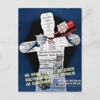 Cartão postal Vintage Public Health