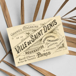 Cartão Postal Vintage Publicidade Francesa