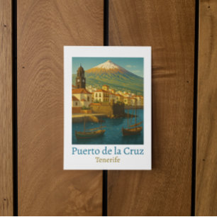 Cartão Postal Vintage Puerto de la Cruz Tenerife Viagem