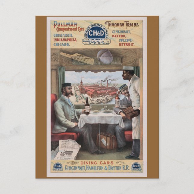 Cartão Postal Vintage Pullman (Frente)