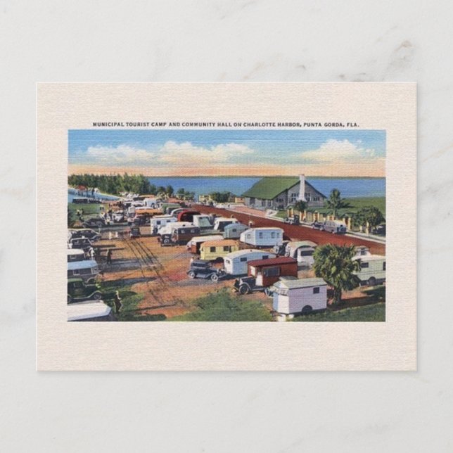 Cartão postal Vintage Punta Gorda Florida (Frente)