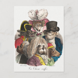 Cartão Postal Vintage Pups