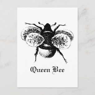 Cartão Postal Vintage Queen Bee