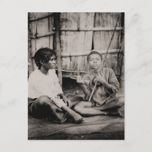 Cartão Postal Vintage, rapazes africanos, África Subsariana 1900 (Frente)