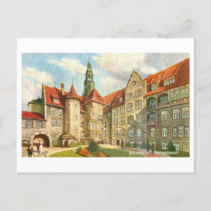Cartão Postal Vintage Rathaus Bielfeld Alemanha