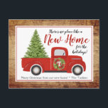 Cartão Postal Vintage Red Christmas Truck Novo Endereço em Movim<br><div class="desc">Esta moda, design festiva apresenta o nosso caminhão de Natal vermelho, marcado com madeira. Clique no botão personalizar para obter mais flexibilidade no ajuste de gráficos e/ou texto! Variações deste design, cores adicionais, além de coordenar produtos estão disponíveis em nosso compro, zazzle.com/store/doodlelulu. Entre em contato conosco se precisar deste design...</div>