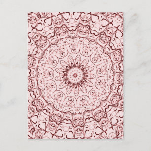 Cartão Postal Vintage Red Doily