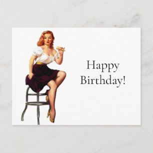 Cartão Postal Vintage Retro Famílias 1950