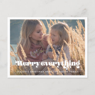 Cartão Postal Vintage retro Feliz tudo Foto de Feriado