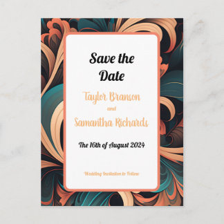 Cartão Postal Vintage Retro Floral