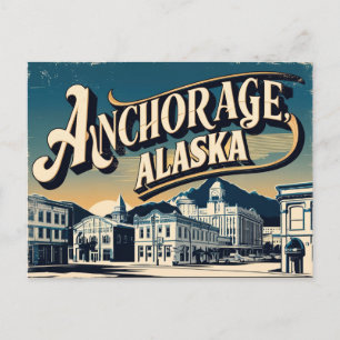 Cartão Postal Vintage & Retro of Anchorage, Alasca