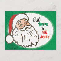 Vintage Retro Papais noeis Feriado de Natal Convit