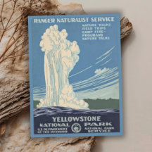 Vintage Retro Yellowstone National Park Viagem