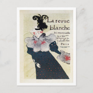 Cartão Postal Vintage revista literária francesa
