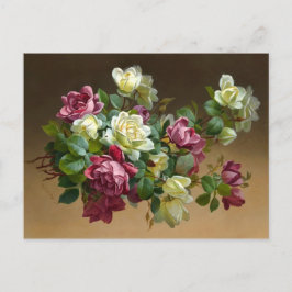 Cartão postal Vintage Rose Bouquet