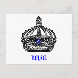 Cartão Postal Vintage Royal Crown