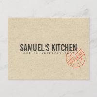 Vintage Rustic Bold Logotipo Espetado Kraft