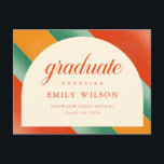 Cartão Postal Vintage Rustic Retro Grad Graduation Thank You<br><div class="desc">Celebrate gratitude after a proud academic milestone with this stylish thank you graduation postcard featuring vintage modern colorful minimal stripe accents and elegant script typography. Perfect as graduation party thank you cards or thoughtful graduation thank you postcards for friends, family, and mentors who supported the graduate class journey. Easily customize...</div>