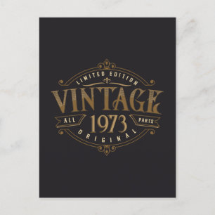 Cartão Postal Vintage Rústico 1973