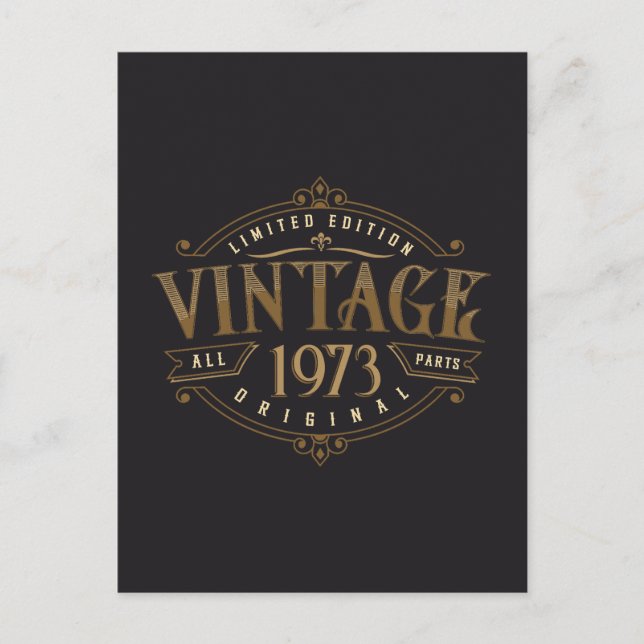 Cartão Postal Vintage Rústico 1973  (Frente)