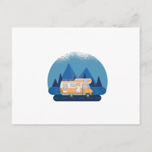 Cartão Postal Vintage RV Camper Motorhome