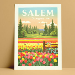 Cartão Postal Vintage Salem Oregon