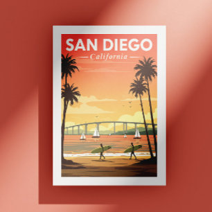 Cartão Postal Vintage San Diego California